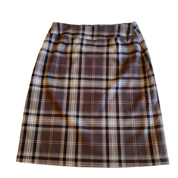 EUC Dahlia Gray Plaid Pencil Skirt - Picture 3 of 7